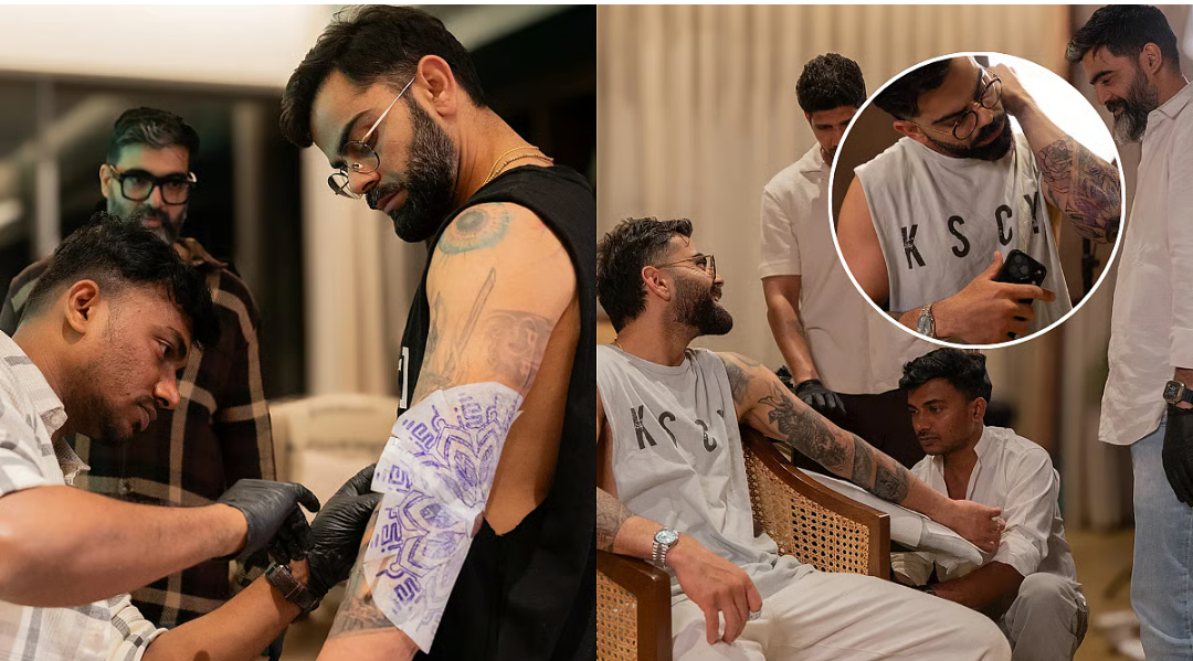 Virat Kohli Unveils Lotus Tattoo Ahead of IPL 2026