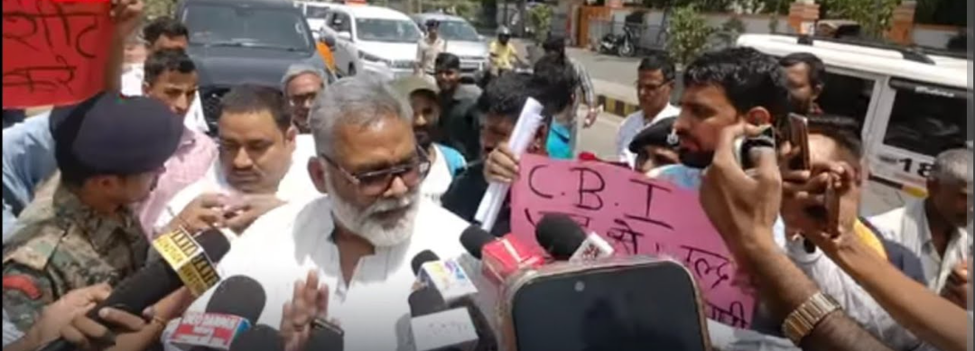 Pappu Yadav Leads Protest at CBI Office Over NEET Aspirant’s Murder Case