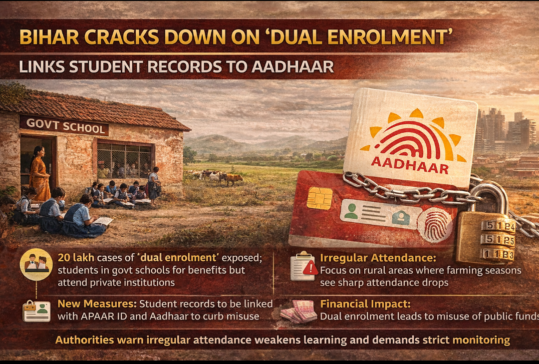Bihar Cracks Down on ‘Dual Enrolment’, Links Student Records to Aadhaar