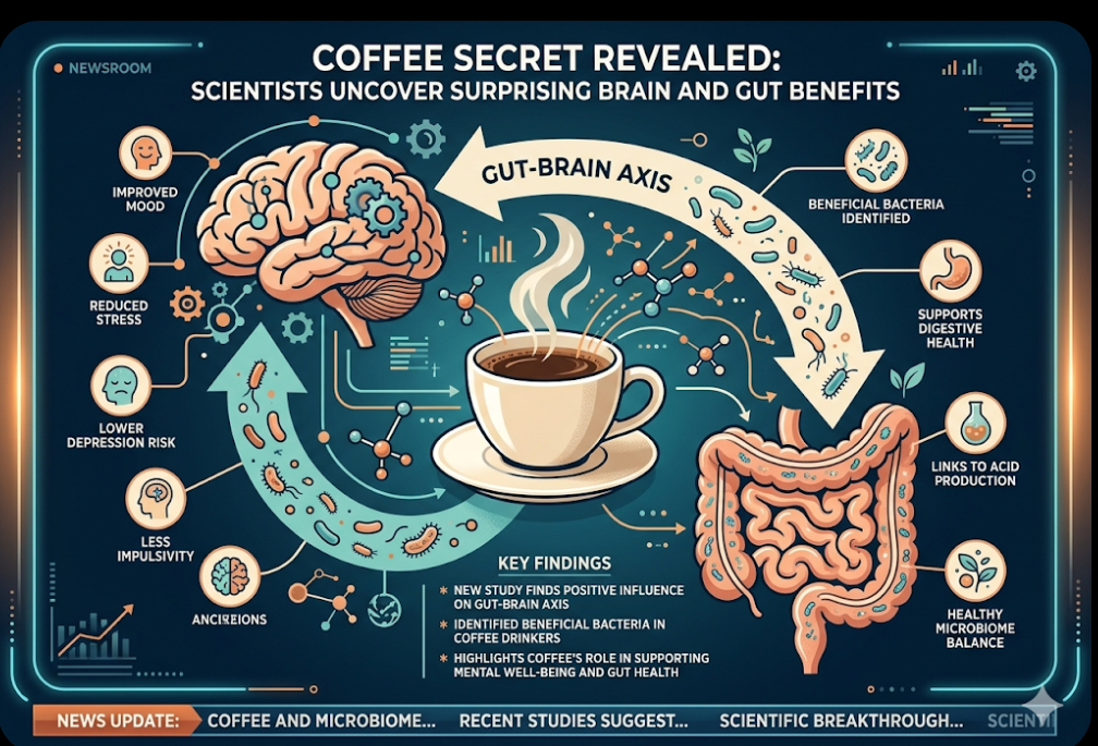 Coffee Secret Revealed: Scientists Uncover Surprising Brain and Gut Benefits