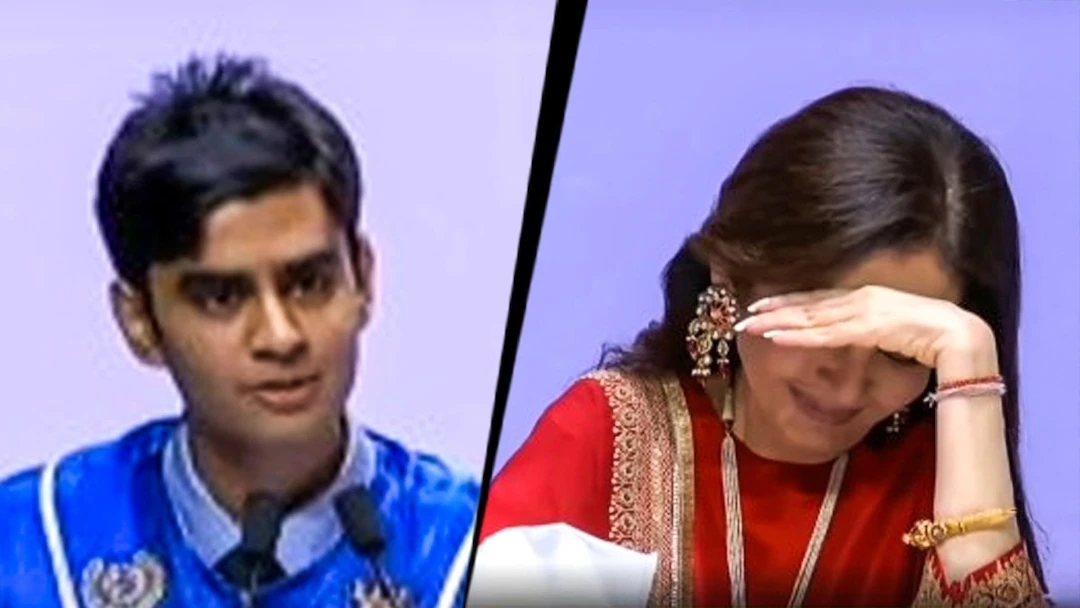 Head Boy Roasts Mumbai Indians at Graduation, Nita Ambani’s Reaction Goes Viral