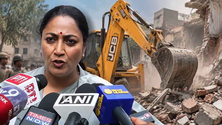 Rekha Gupta Orders Bulldozer Action Amid Satya Niketan Collapse